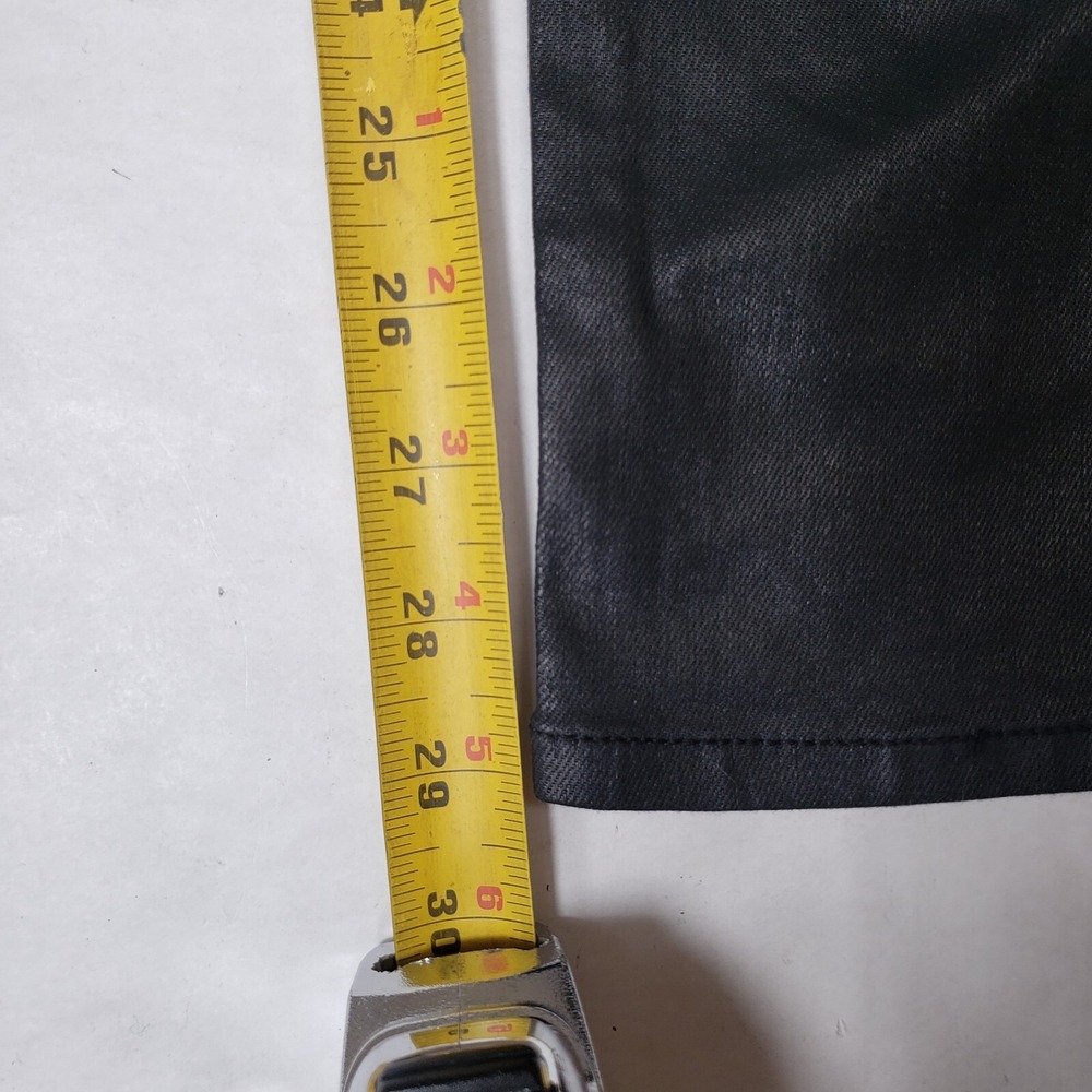 Vigoss Shiny Black The Jagger Moto‎ Pants Skinny Zippers Womens Size 25 Mid rise - Picture 8 of 8